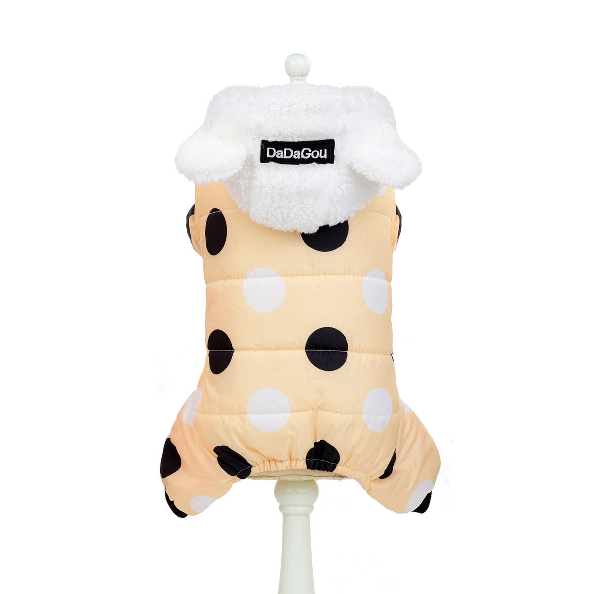 Warm Polka Dot Coat - Cozy Dog Winter Jacket