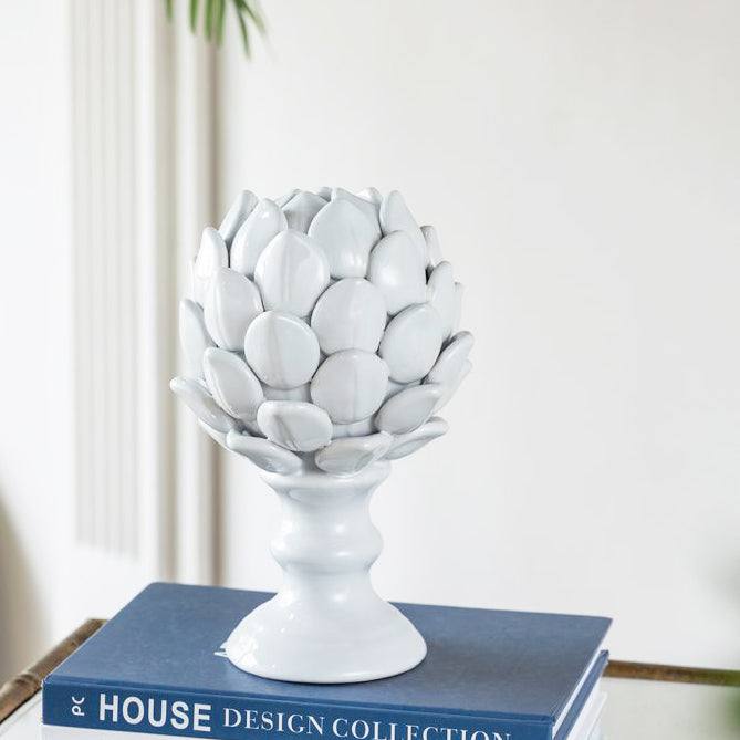 Artichoke Decorative Accent Large - White