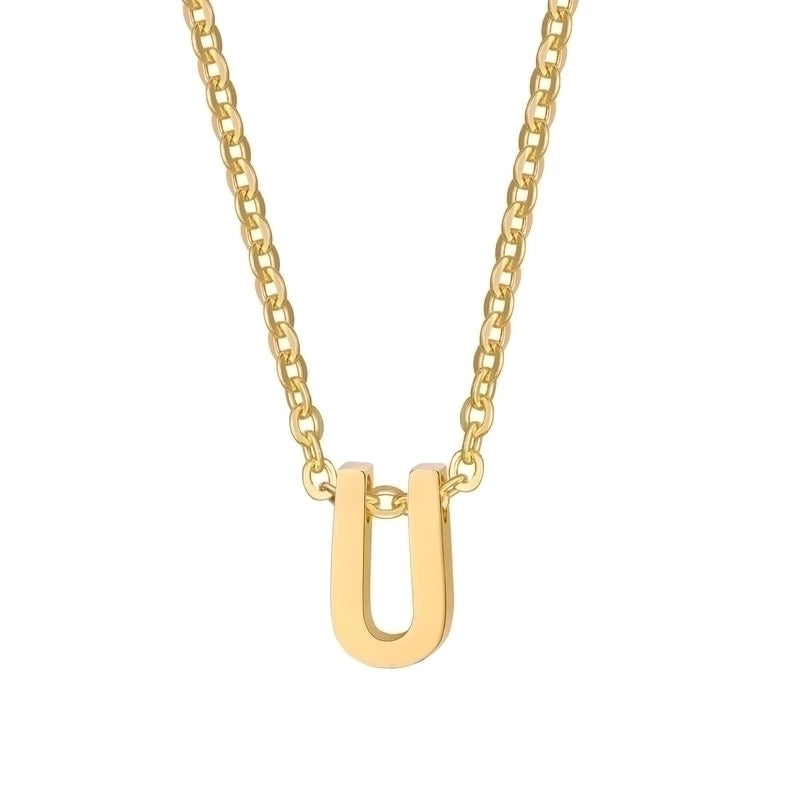 Minimalist Letter Stainless Steel Gold Plated Plating