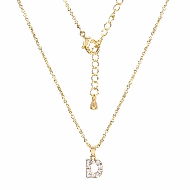 Brass Cable Chain Letter Necklace