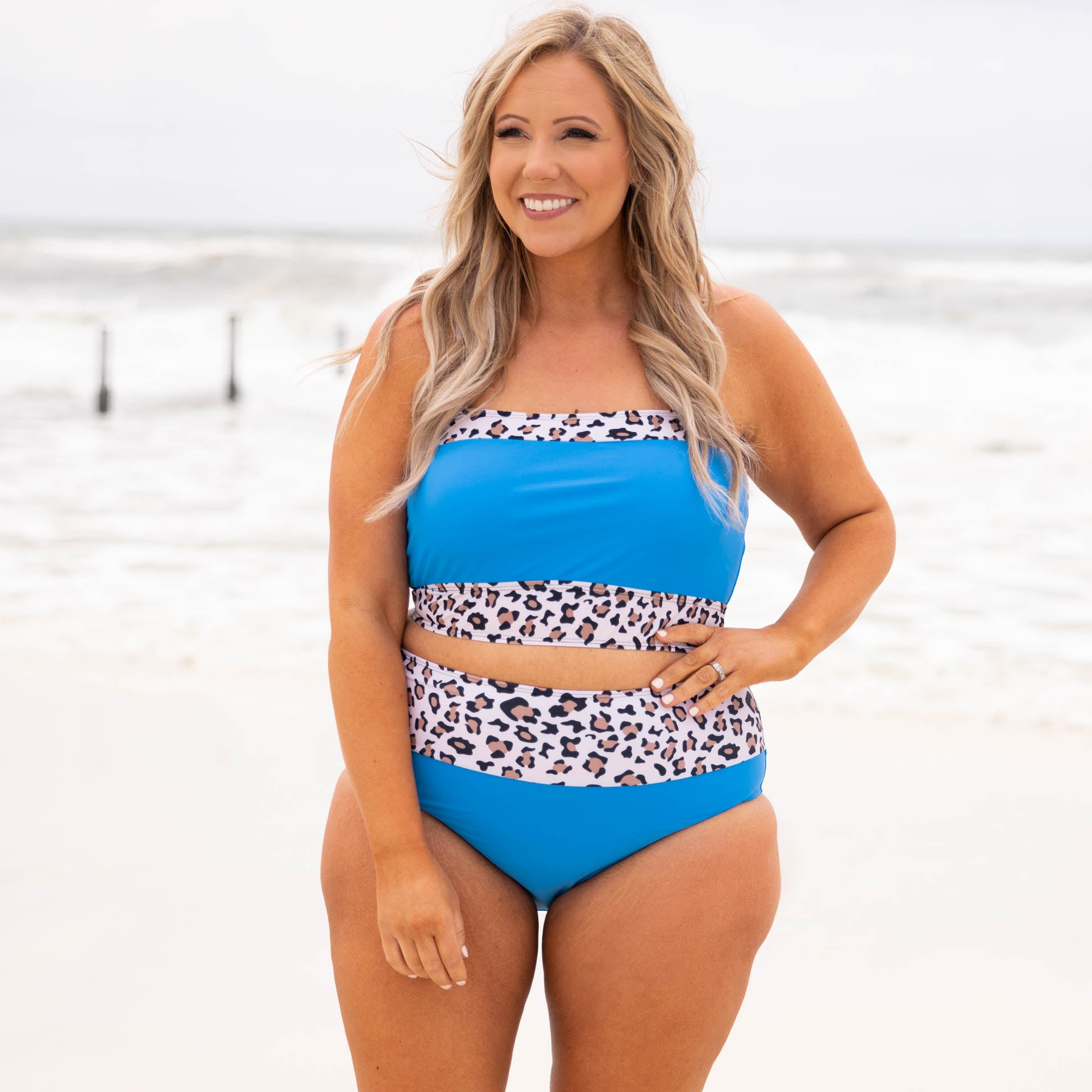 Hidden Islands Swim Bottom. Blue