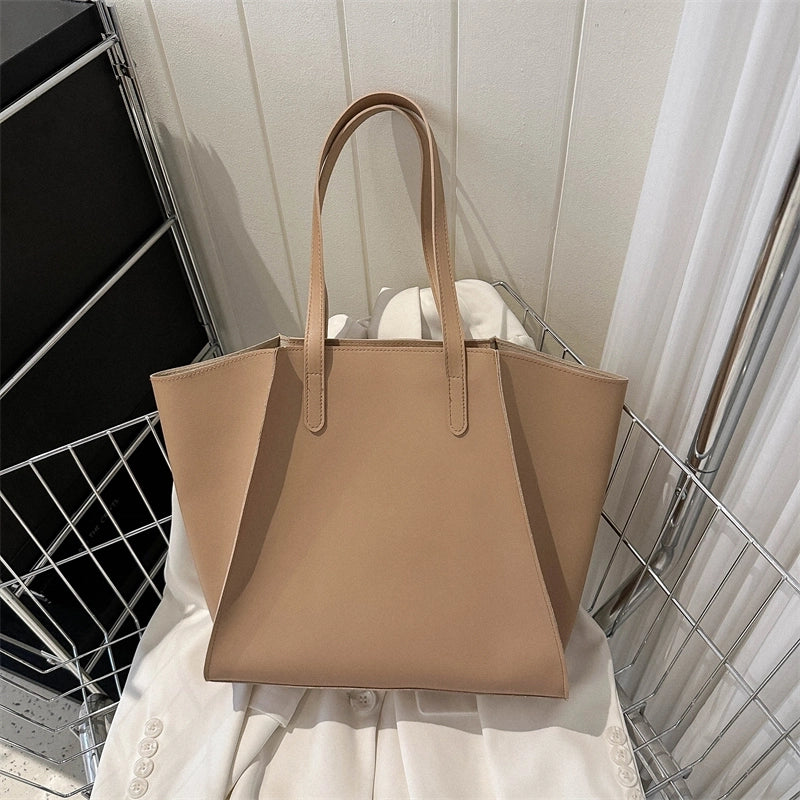 Women's All Seasons Pu Leather Elegant Basic Tote Bag Underarm Bag