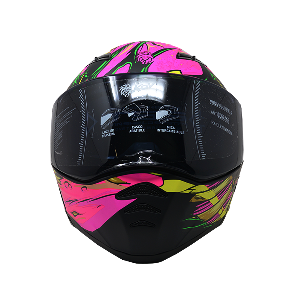 Casco Kov Estelar Zombie Rosa