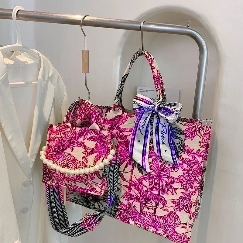 Large Bag Handbags New Fashion Contrast Color One Shoulder Underarm Bag