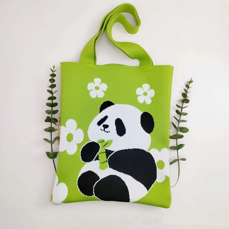 Women's Medium Polyester Animal Cute Square Open Shoulder Bag