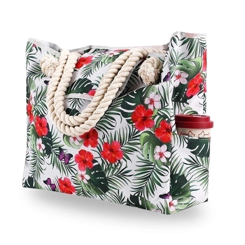 Women's Streetwear Stripe Canvas Shopping Bags
