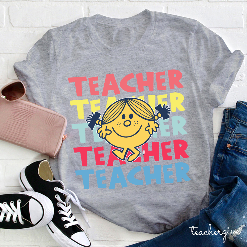 Teacher Letter Cute Little Girl T-Shirt