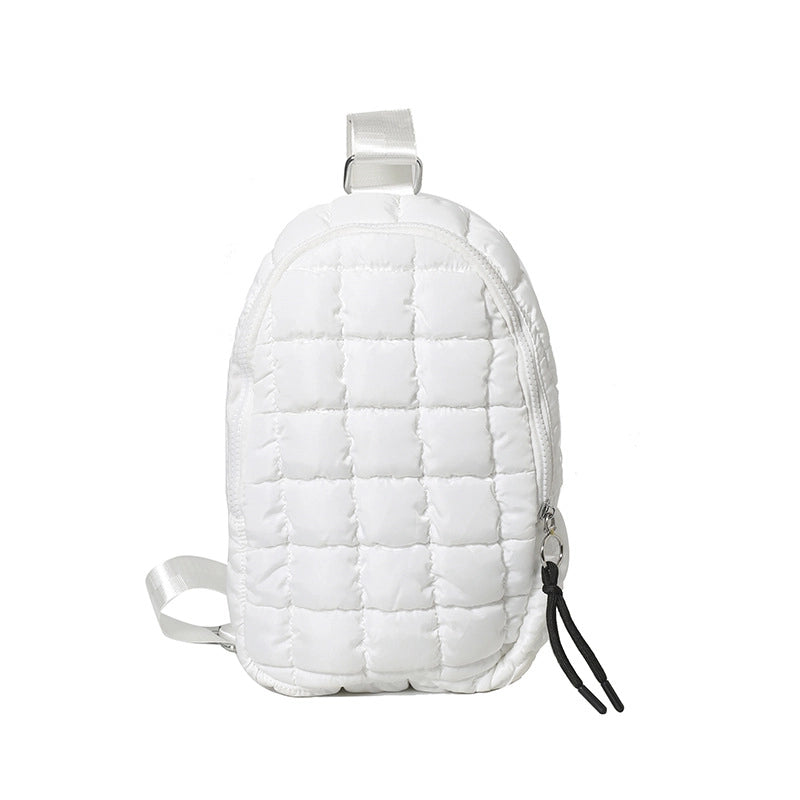 Women's Medium Polyester Solid Color Streetwear Square Zipper Fanny Pack