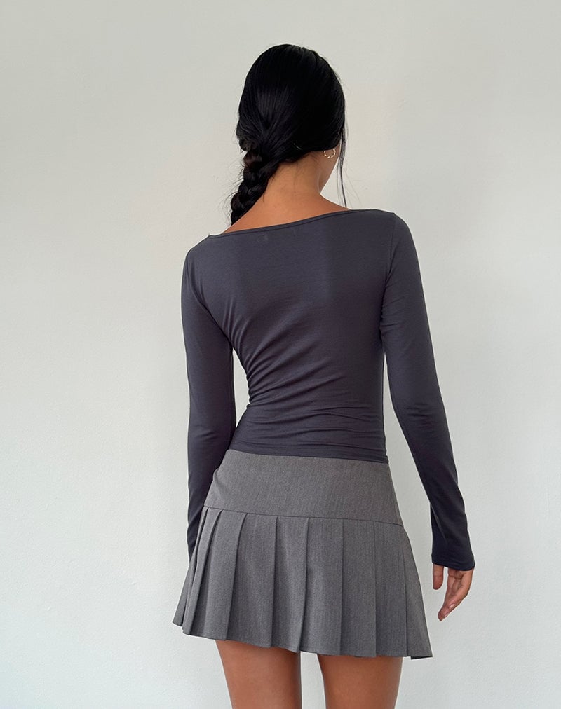 Amabon Long Sleeve Top in Ocean Storm