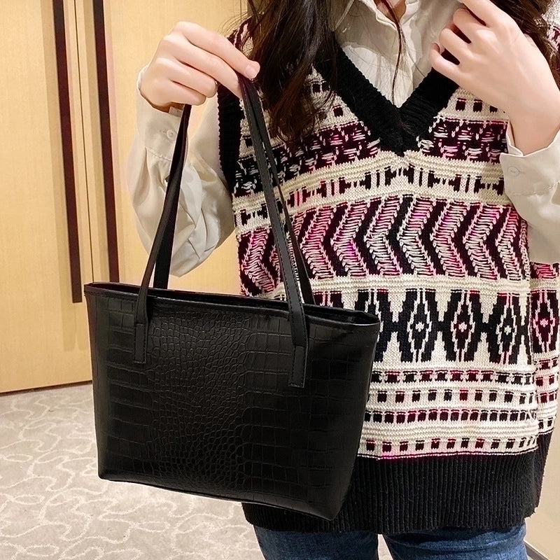 Women's Large All Seasons Pu Leather Streetwear Underarm Bag