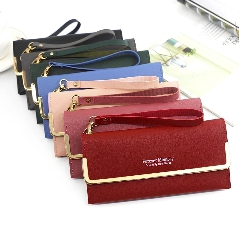 Women's Letter Butterfly Pu Leather Flip Cover Wallets