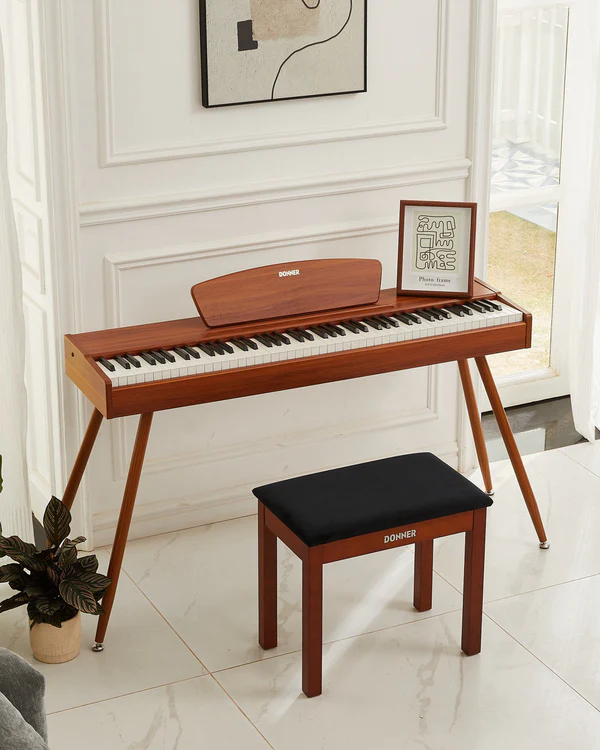 ✨Donner DDP-80 Wooden Style with Stand & Triple Pedals