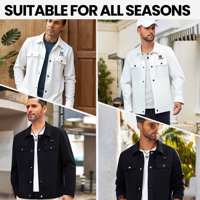 🍂Men's Windproof Lightweight Button-Down Jacket