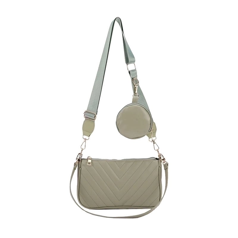Women's Small Pu Leather Solid Color Streetwear Pillow Shape Zipper Shoulder Bag Crossbody Bag
