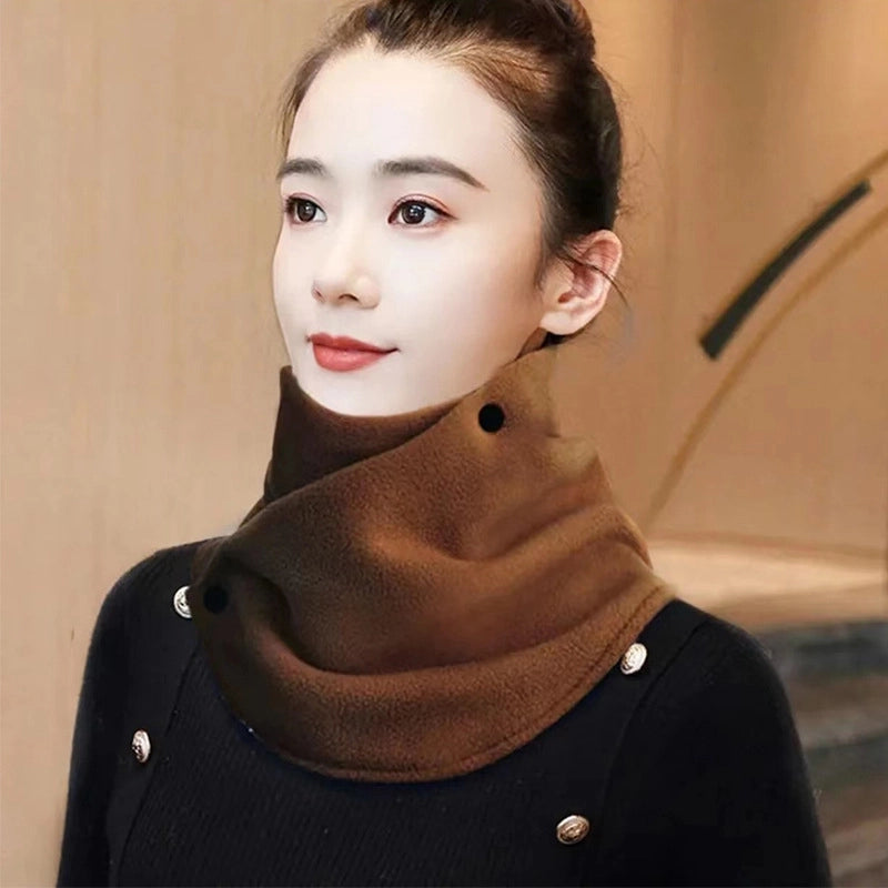 Winter Velvet Thickened Warm Neck Protection Scarf For Men And Women Riding Cold-proof Windproof Multifunctional Scarf Neck Set