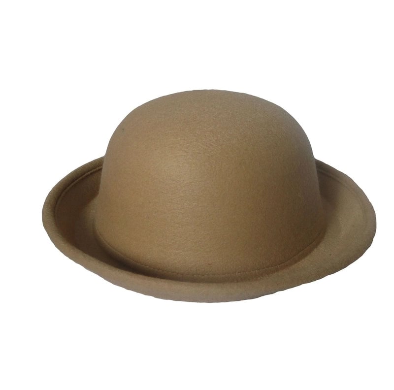 New Hat Women's Small Round Top Hat Trendy Spring Autumn And Winter Dome Curled Jazz Hat Couple Hat Adult Hat Now
