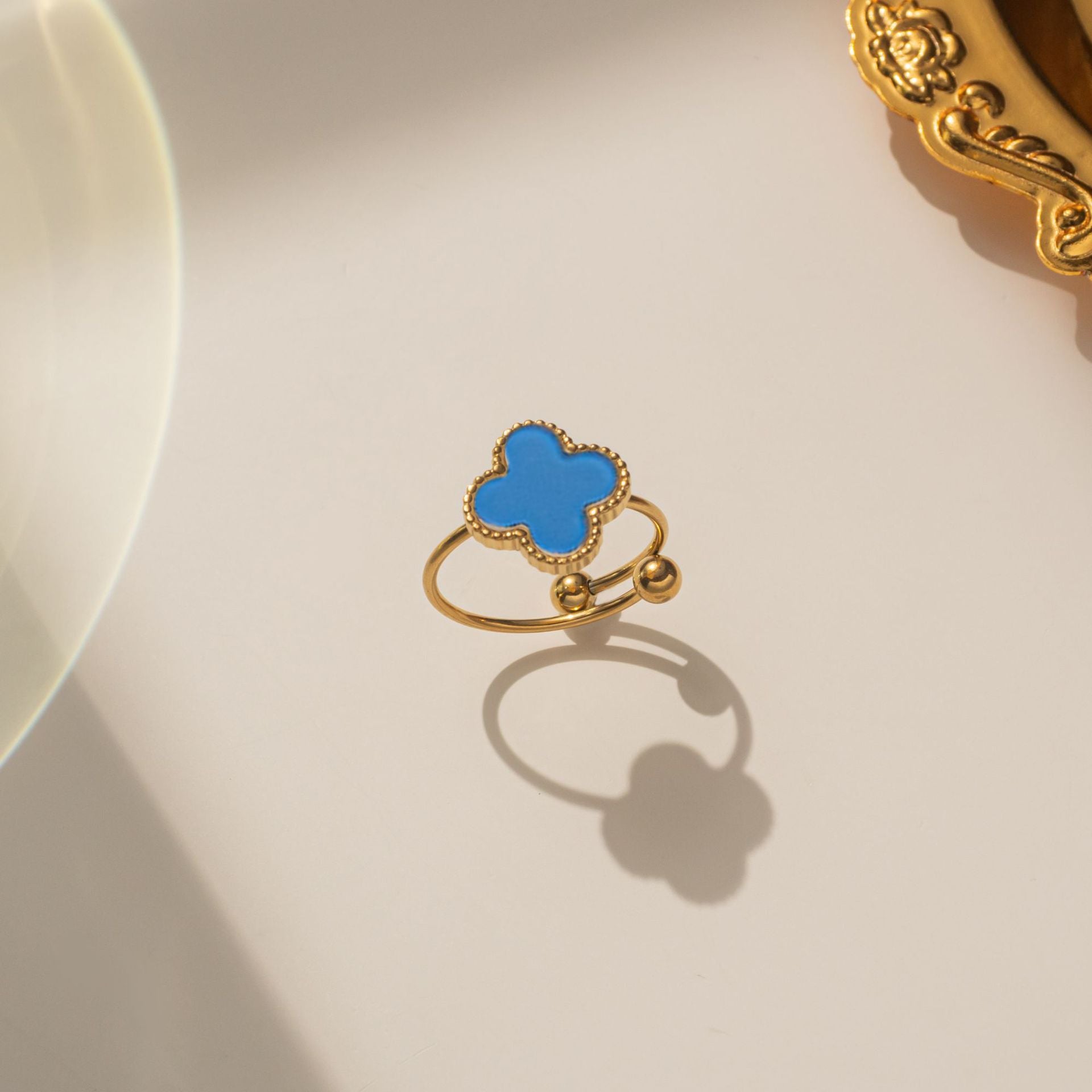 Moderate Luxury Letter Number Flower Stainless Steel 18K Gold Plated Necklaces