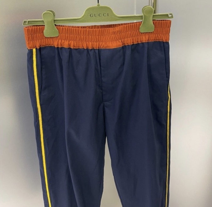 Military cotton drill pant with buckles