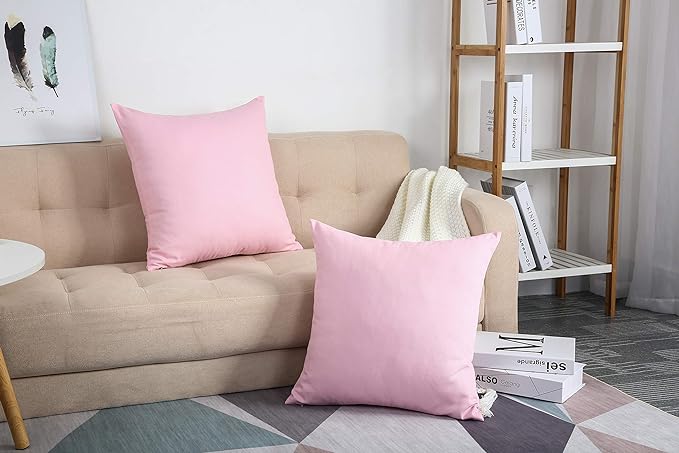 Pink-Cushion Covers Pack of Two