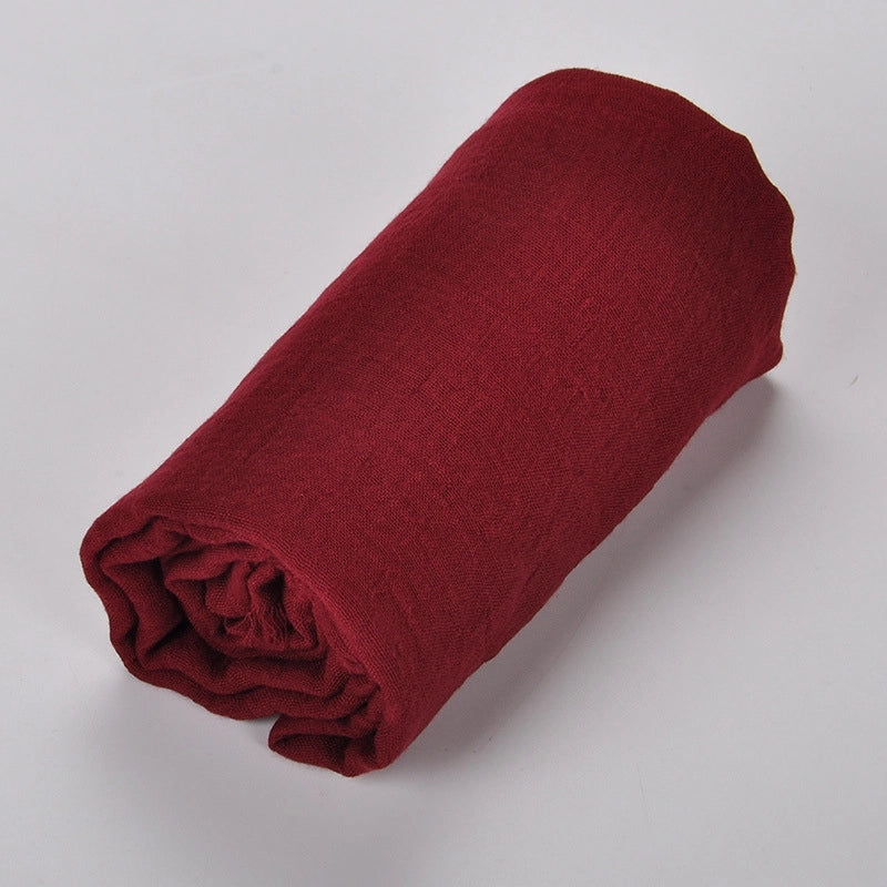 Women's Ethnic Style Solid Color Polyester Scarf