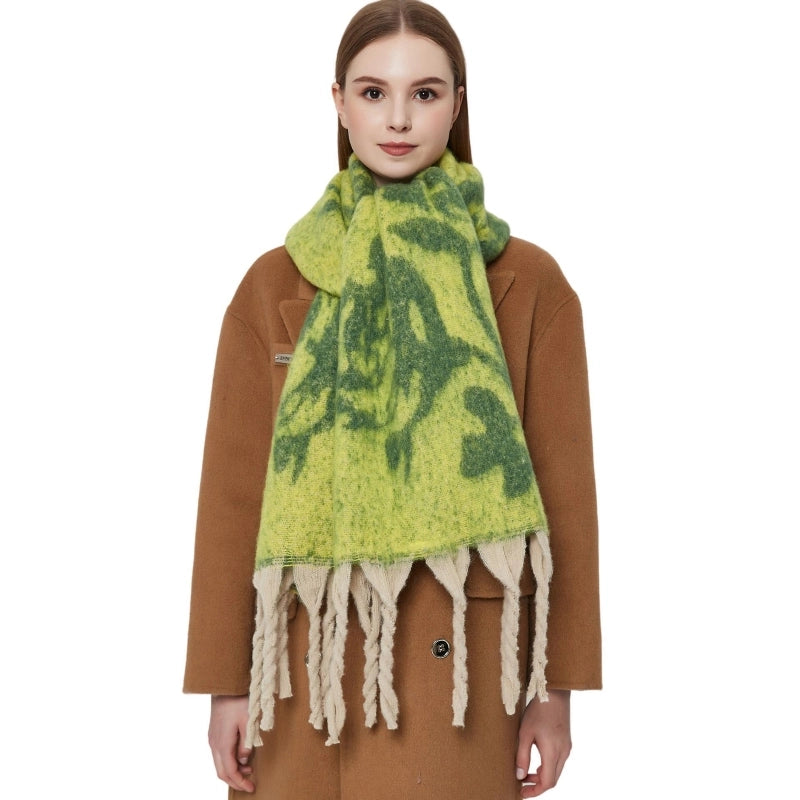 Women's Vintage Style Flower Polyester Scarf