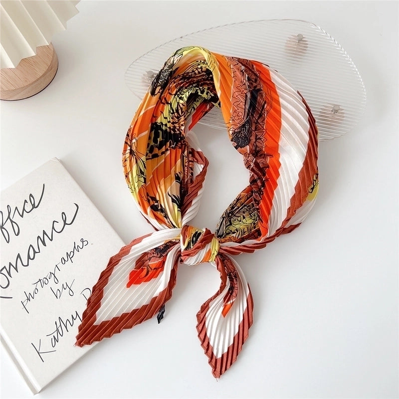 Women's Elegant Printing Polyester Printing Silk Scarf