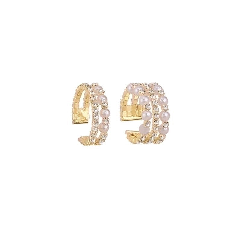 Fashion Rabbit Heart Shape Flower Copper Plating Inlay Shell Zircon Open Ring 1 Piece