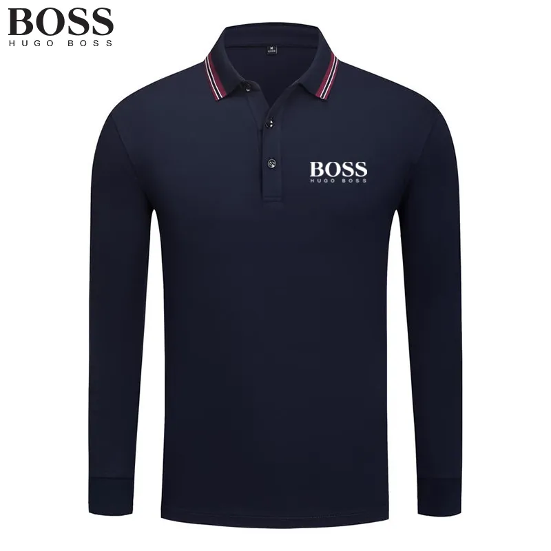 BOSS Men Long Sleeve T-Shirt POLO Shirt for Spring Autumn