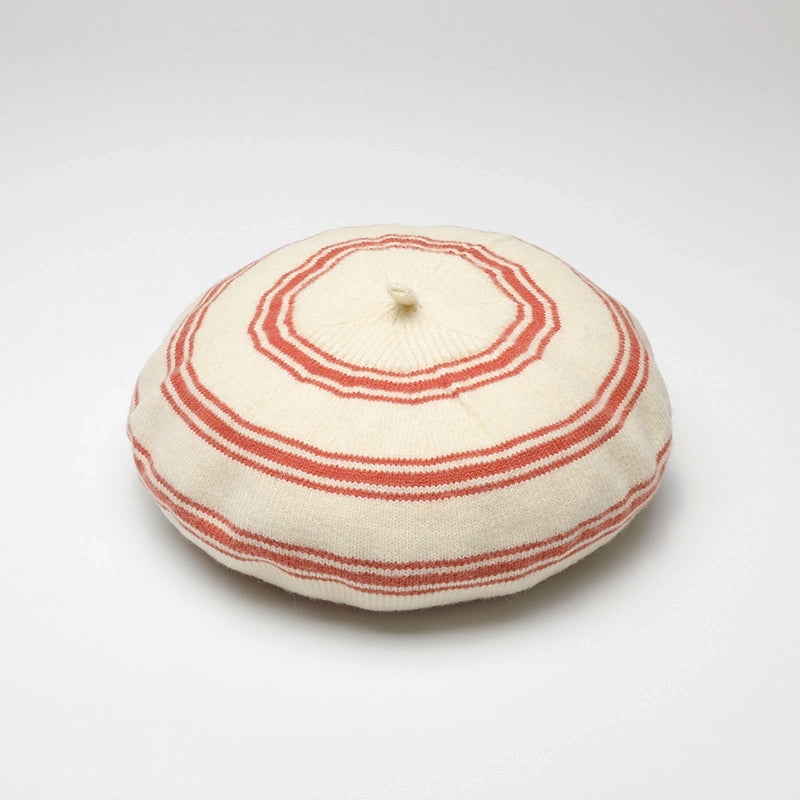 Women's Cute Stripe Beret Hat