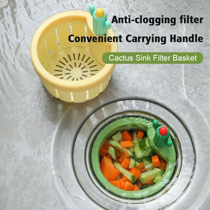 🔥Creative Cactus-shaped Sink Filter Basket🌵