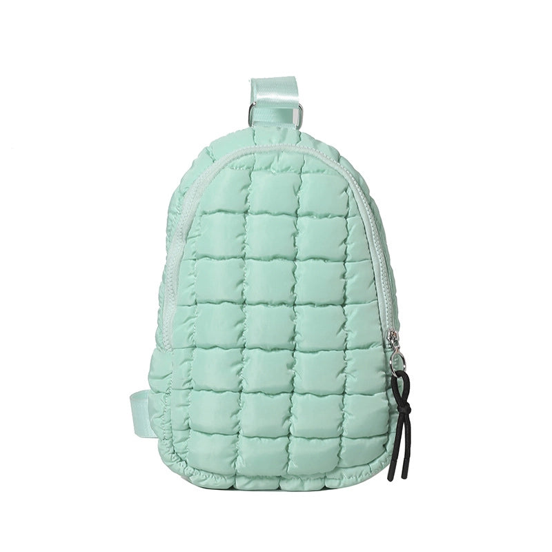Women's Medium Polyester Solid Color Streetwear Square Zipper Fanny Pack