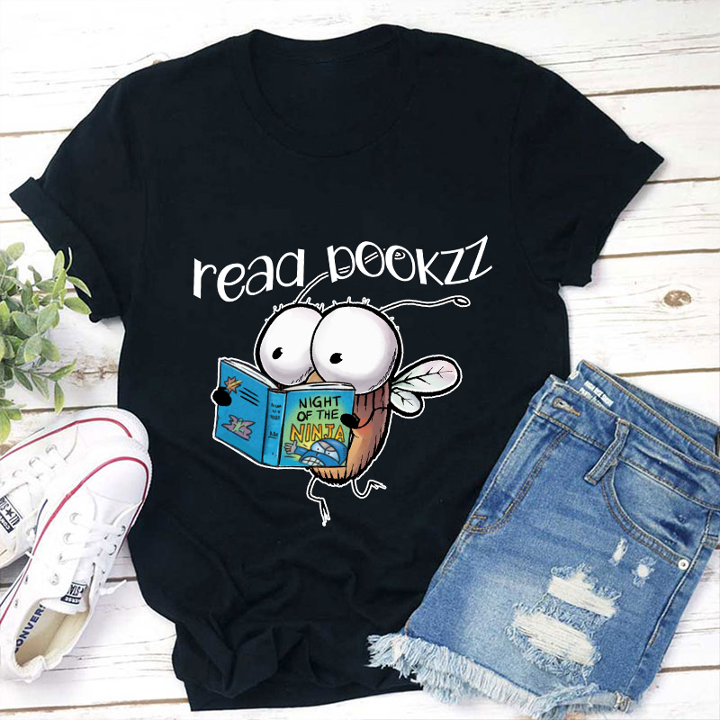 Read Bookzzz Teacher T-Shirt