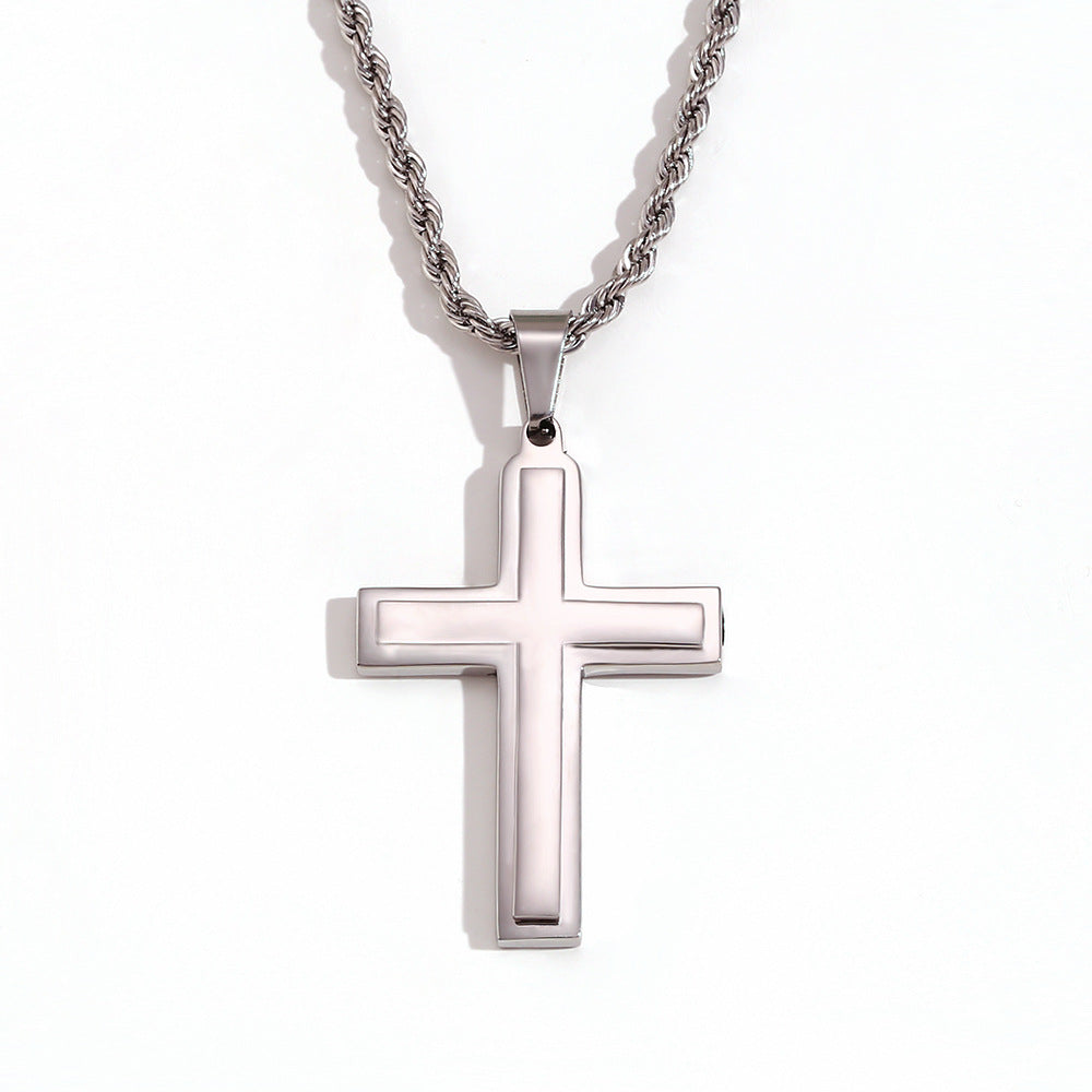 Fashion Stripe Geometric Stainless Steel 18K Gold Plated Necklaces