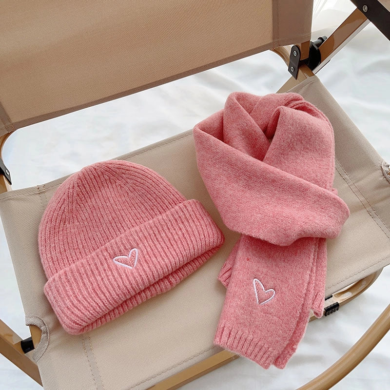 Kid's Cute Sweet Solid Color Wool Cap