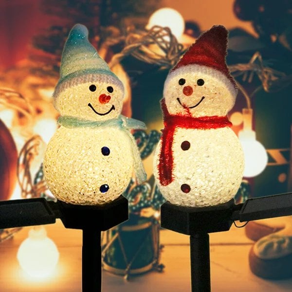 Christmas sale -- Waterproof solar light with snowman