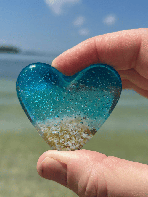 🎁The Best Gift🎁Glass Beach Pocket Heart