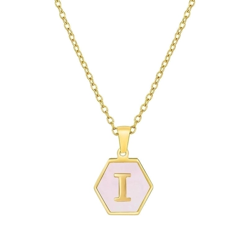 Modern Style Letter 304 Stainless Steel 18K Gold Plated Plating Stainless Steel Necklaces
