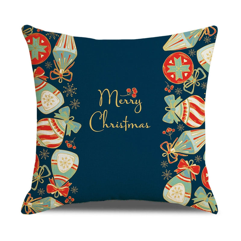 Fashion Christmas Tree Santa Claus Elk Polyester Pillow Cases