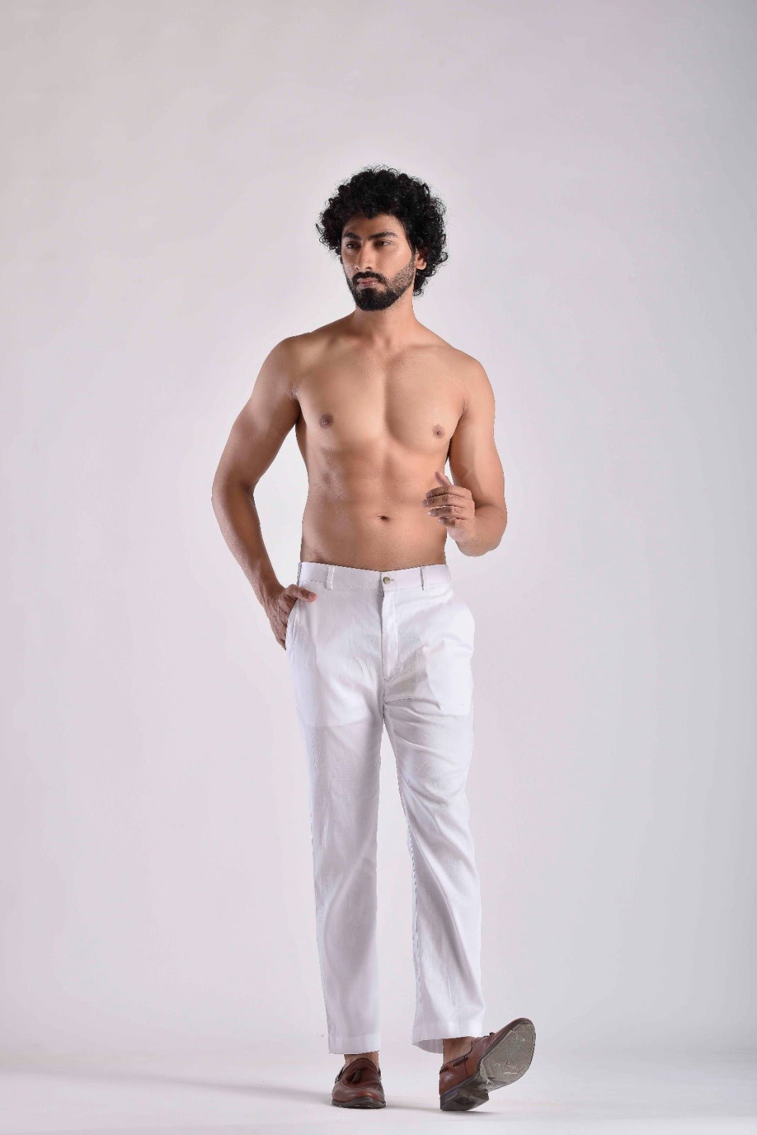 White Pashtooni  Pant