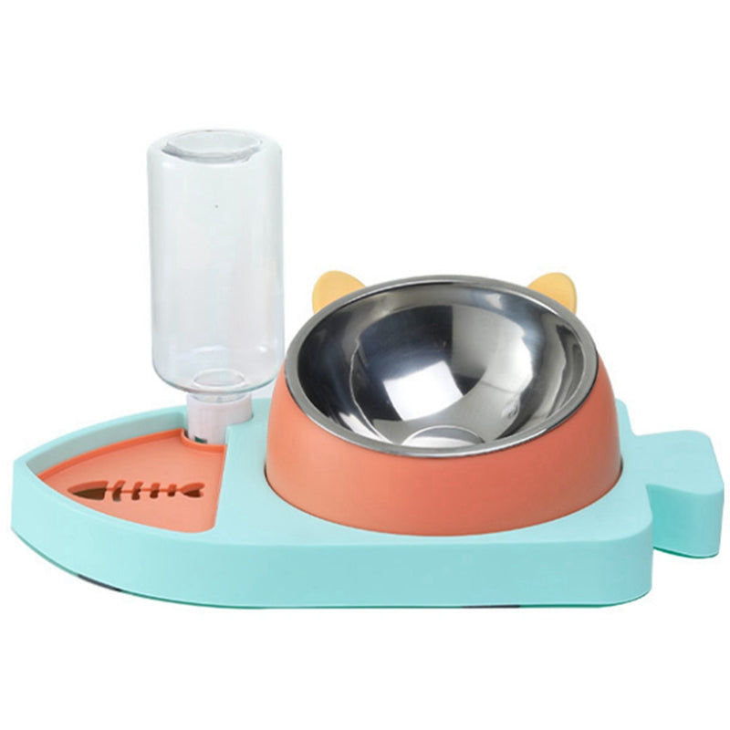 Dog Food Bowl And Water Bottle