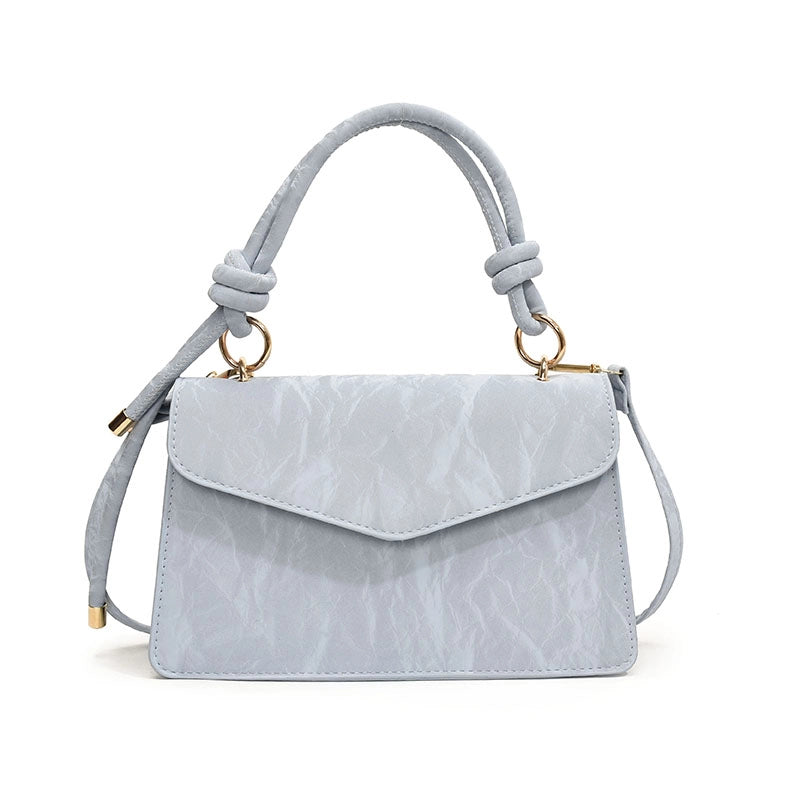 Women's Medium Pu Leather Solid Color Basic Vintage Style Flip Cover Crossbody Bag