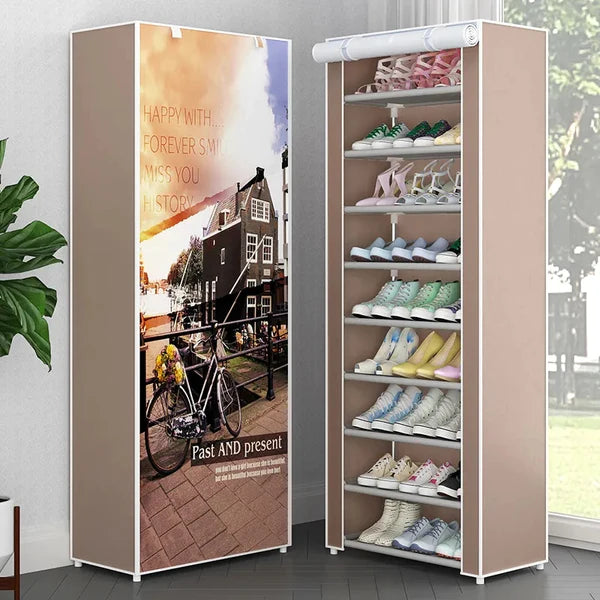 8 Layer Printed Shoe Rack