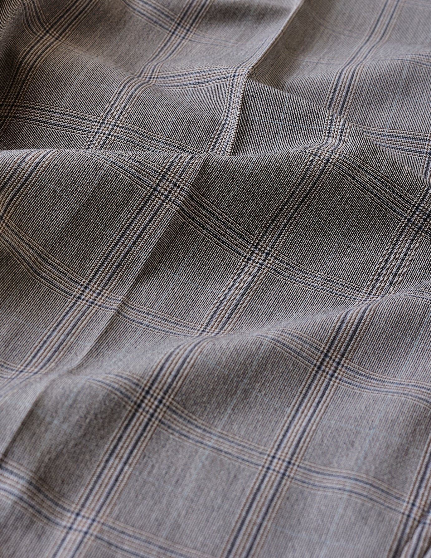 Suit Checked Pants Regular Sterling Grey