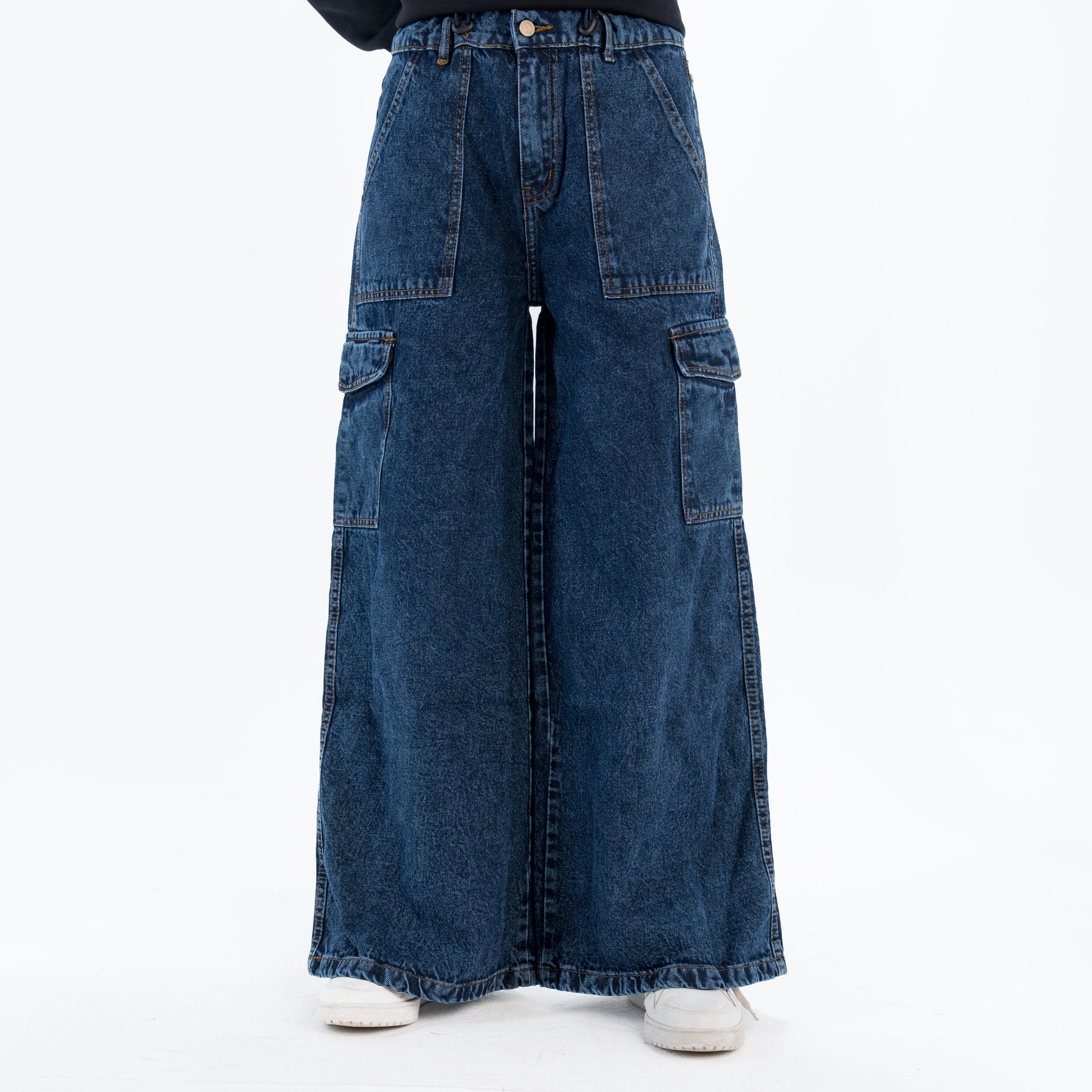 Women Wide Leg Denim Pants