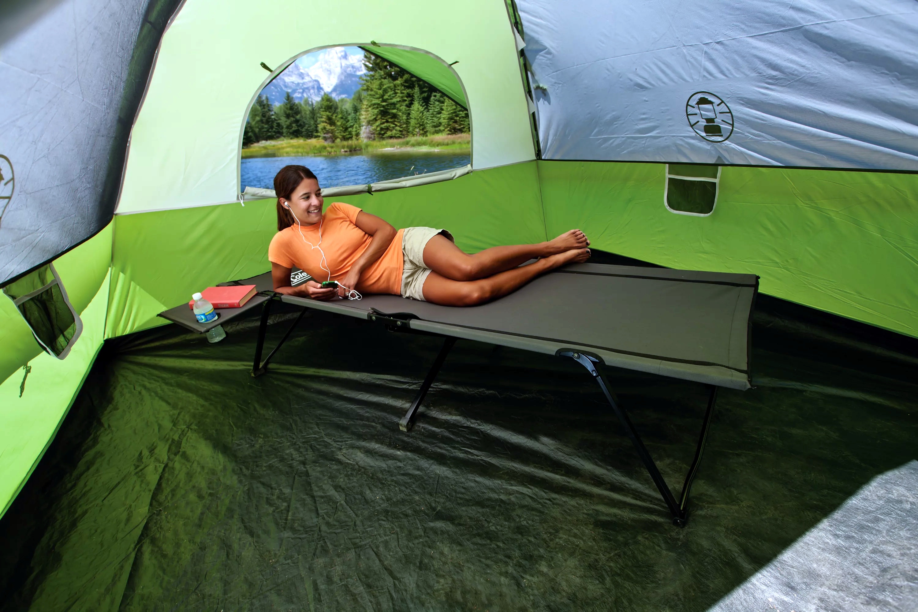 Pack-Away® Camping Cot with Side Table