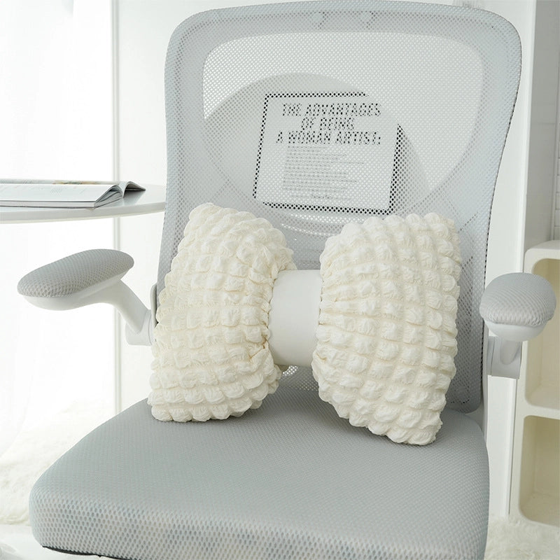 Sweet Solid Color Bow Knot Plush Throw Pillow Couch & Sofa Decor