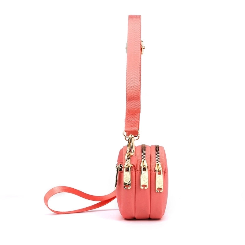 Lightweight Water-repellent Nylon Cloth Bag Casual Shoulder Crossbody Bag Mobile Phone Bag Fashionable Shopping Bag