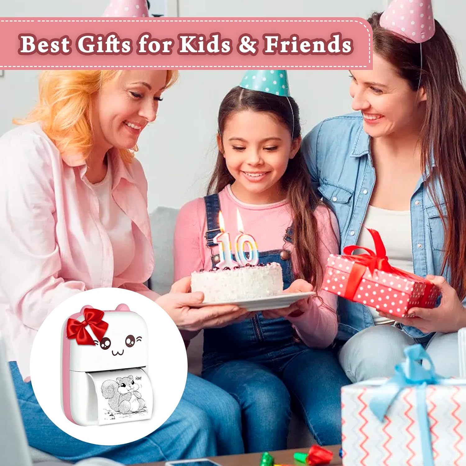 Portable Mini Bluetooth WiFi Printer