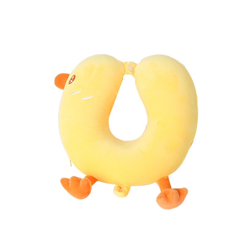 Cartoon Memory Cotton U-shaped Pillow Leisure House Travel Office Neck Pillow Slow Rebound Aircraft Travel Neck Pillow