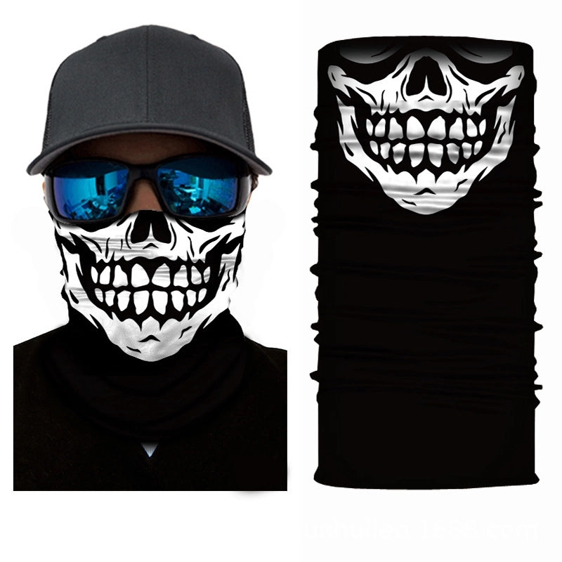 Unisex Casual Skull Printing Kerchief Mask